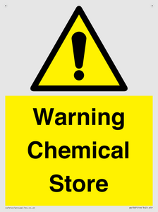 Warning Chemical Store